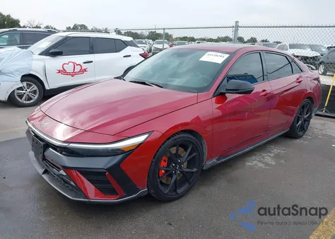 2025 Hyundai Elantra N из США, поврежденный, VIN KMHLW4DK6SU030836